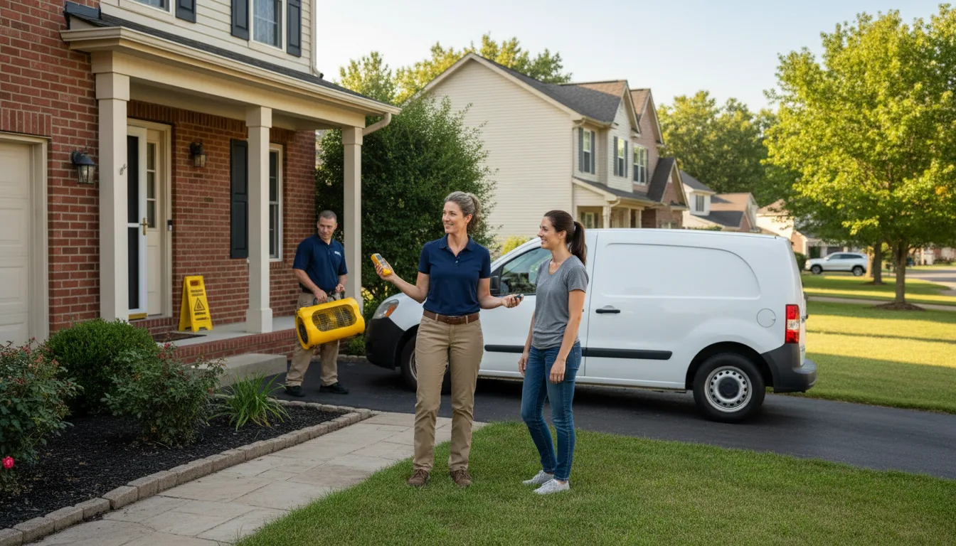 Residential water damage restoration in Lumberton, MS